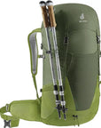 Deuter Futura 32L Hiking Backpack (Khaki-Meadow) walking pole