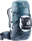 Deuter Futura Pro 36L Hiking Backpack (Atlantic/Ink) helmet