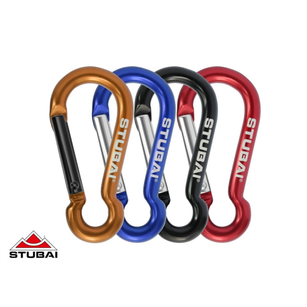 Stubai Sports - Attach Mini Moschettone Easylock - Leggerissimo 10g - Portata 1 KN - Colore Rosso - Accessorio Per Escursionismo E Outdoor - 3