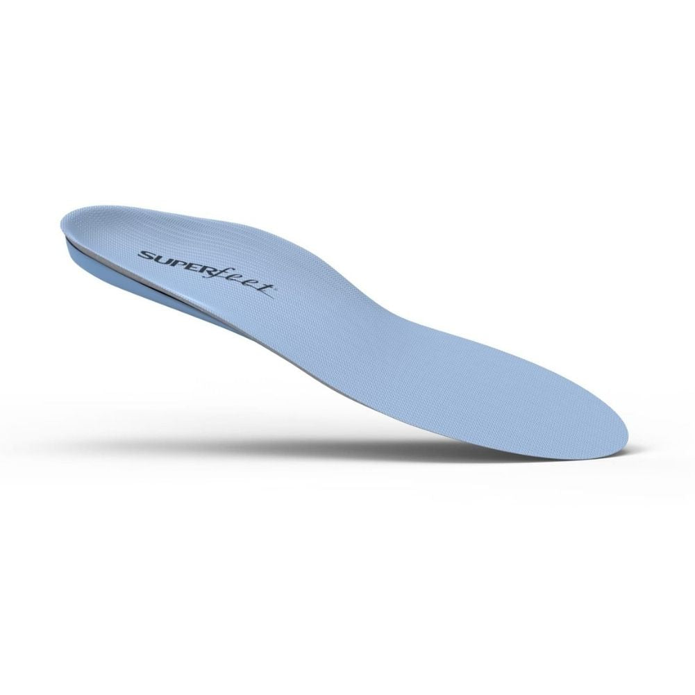Superfeet Blue - Trim to Fit - Medium Arch Insoles heel up