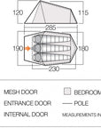 Vango Soul 300 Tent - 3 Man Tunnel Tent