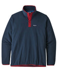 Patagonia Men’s Micro D Snap-T Fleece Pullover (New Navy w/Classic Red)