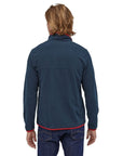 Patagonia Men’s Micro D Snap-T Fleece Pullover (New Navy w/Classic Red)