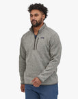 Patagonia Men’s Better Sweater 1/4-Zip Fleece (Nickel w/Forge Grey)