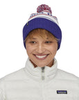 Patagonia Powder Town Beanie (Park Stripe/Viking Blue)