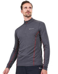 Montane Men's Dart Zip Neck T-Shirt (Slate)