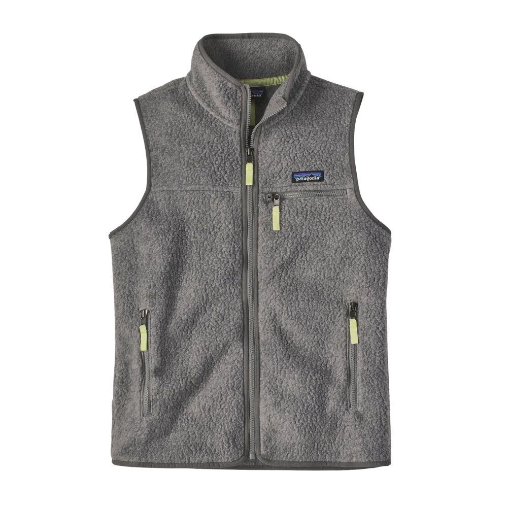 Patagonia Women's Retro Pile Fleece Vest (Salt Grey/Jellyfish