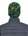 Patagonia Beanie Hat (Ocean Camo Knit/Dark Borealis Green)