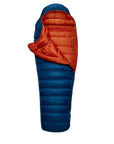 Rab Ascent 700 Down Sleeping Bag - Regular Left Zip (Ink) open