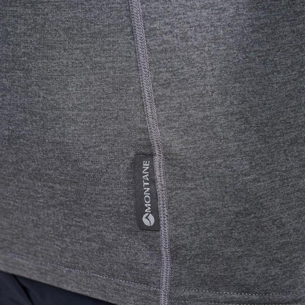 Montane Women's Dart Zip Neck LS Base Layer Top (Nordic Grey) tag