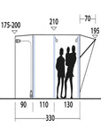 Outwell Newburg 240 Air Drive Away Inflatable Awning