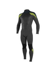 O'Neill Epic Mens 4/3mm Back Zip Wetsuit (Black/Gunmetal/Dayglo)