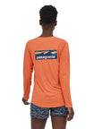Patagonia Women's Long-Sleeved Capilene Cool Daily Graphic Shirt (Tigerlily Orange)