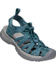 Keen Women's Whisper Hiking Sandal (Smoke Blue) heel up