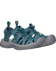 Keen Women's Whisper Hiking Sandal (Smoke Blue) twins