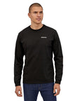 Patagonia Men’s Long-Sleeved P-6 Logo Responsibili-Tee (Black)