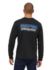Patagonia Men’s Long-Sleeved P-6 Logo Responsibili-Tee (Black)