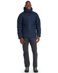 Rab Men's Valiance Waterproof Down Jacket (Deep Ink) full body