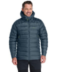 Rab Men's Electron Pro Down Jacket (Orion Blue) smiluing