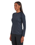 Montane Women's Dart Long Sleeve T-shirt (Eclipse Blue) nmodel angle