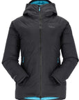 Rab Women's Valiance Waterproof Down Jacket (Black/Aquamarine)