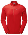 Montane Protium Fleece Pull-On Jacket (Adrenaline Red)