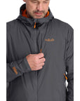 Rab Men’s Vapour-Rise Summit Jacket (Graphene/Marmalade)