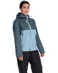 Rab Women's Downpour Eco Waterproof Jacket (Orion Blue/Citadel) model