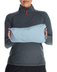 Rab Women's Downpour Eco Waterproof Jacket (Orion Blue/Citadel) packed up