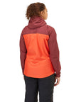 Rab Women's Downpour Eco Waterproof Jacket (Deep Heather/Red Grapefruit)