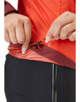 Rab Women's Downpour Eco Waterproof Jacket (Deep Heather/Red Grapefruit)