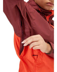 Rab Women's Downpour Eco Waterproof Jacket (Deep Heather/Red Grapefruit)