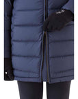 Rab Women's Deep Cover Recycled Down Parka (Deep Denim) bottom zip