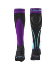 Bridgedale Women's Midweight Merino Endurance Over Calf Ski Socks (Graphite Purple)