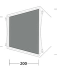 Outwell Woodcrest Awning Carpet - Flat Woven Carpet Size