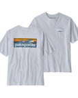 Patagonia Men's Boardshort Logo Pocket Responsibili-Tee (White)