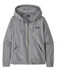 Patagonia Women's Ahnya Full-zip Fleece Hoody L (Salt Grey Heather)