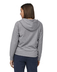 Patagonia Women's Ahnya Full-zip Fleece Hoody L (Salt Grey Heather) - Back