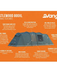 Vango Castlewood 800xl Package Tent - 8 Man Poled Family Tent (Includes Footprint)