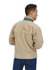 Patagonia Men's Classic Retro-X Fleece Jacket (Dark Natural/Plume Grey) - Back