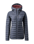 Rab Women's Microlight Alpine Long Down Jacket (Steel)
