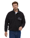 Patagonia Men's Synchilla Snap-T Fleece Pullover angle model