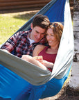 Coghlan Double Parachute Hammock couple using