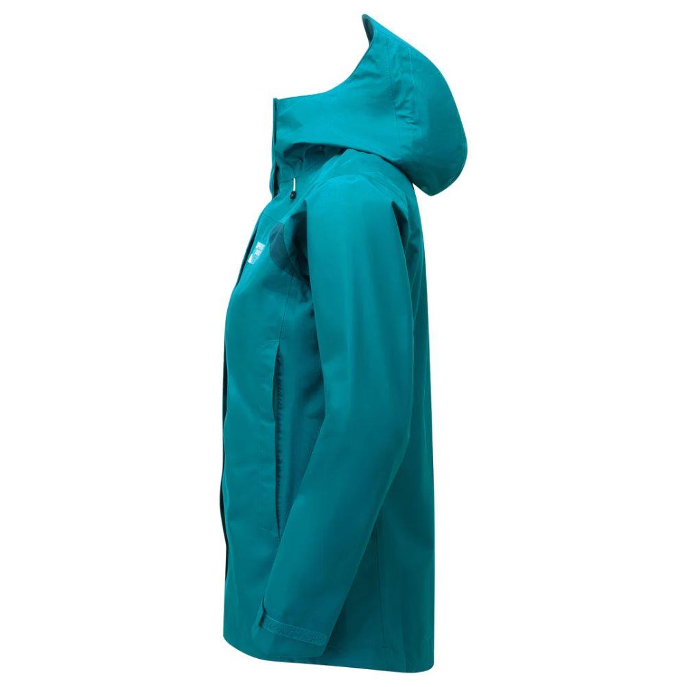 Sprayway Women's Reaction Long Waterproof GORE-TEX Jacket (Blue Lagoon/Marine) left side