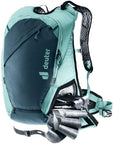 Deuter Updays 20 Ski Tour Backpack angle with things