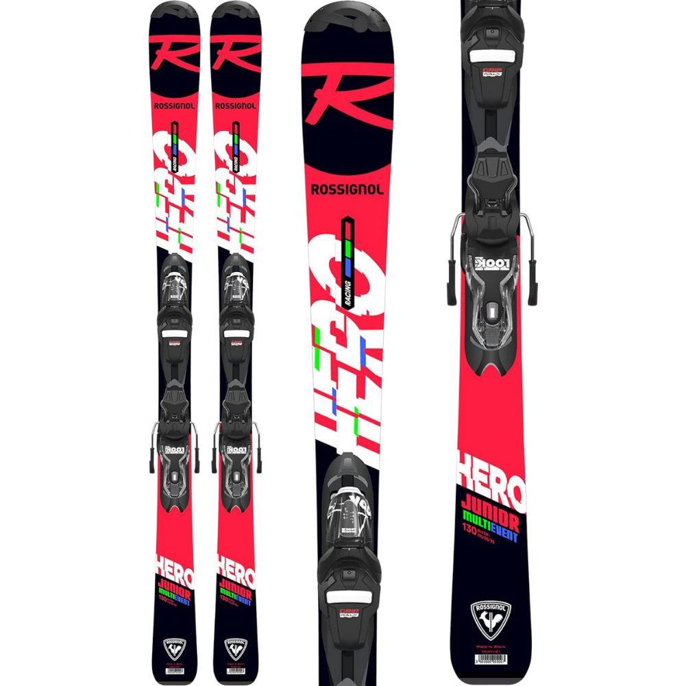 Rossignol Hero Junior Multi-Event Skis - 130cm & Look Xpress 7 GW