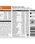 Radix Nutrition Original Meals v8.0 - 600Kcal back info