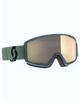 Scott Factor Pro LS Snow Sports Goggles (Soft Green/Black - Light Sensitive Bronze Chrome Lens)