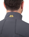 Mountain Equipment Men’s Arrow 1/4 Zip (Anvil Grey) back collar