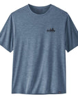 Patagonia Men’s Capilene Cool Daily Graphic Shirt (’73 Skyline: Utility Blue X-Dye)